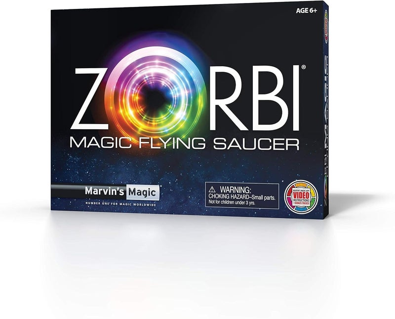 Marvins Magic Marvin’s Magic Zorbi Flying Saucer – Interactive Floating Light Illusion Toy, Hypnotic Magic Trick for Kids & Beginners - Image 1